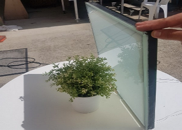 Switchglass switchable Shade glass being shown outside