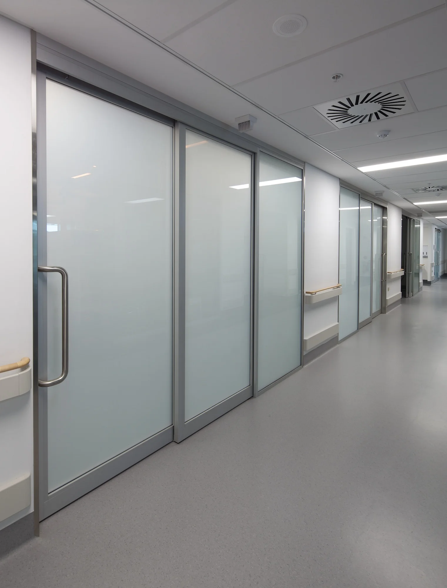 Switchable Privacy Glass installed in a Hosptial
